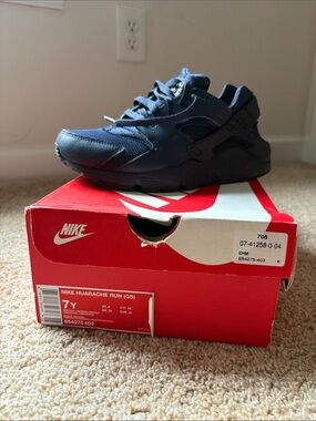 Nike Huarache Run Youth Sneakers - Navy